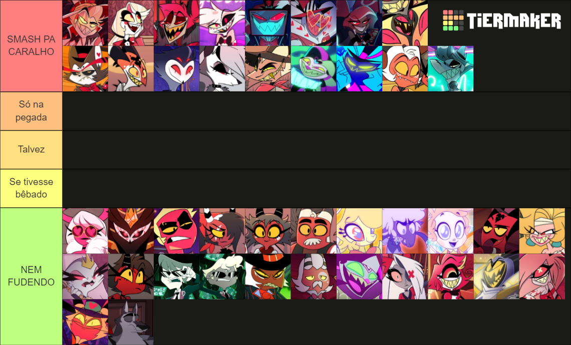 Smash Or Pass Helluva Boss Hazbin Hotel Tier List Community