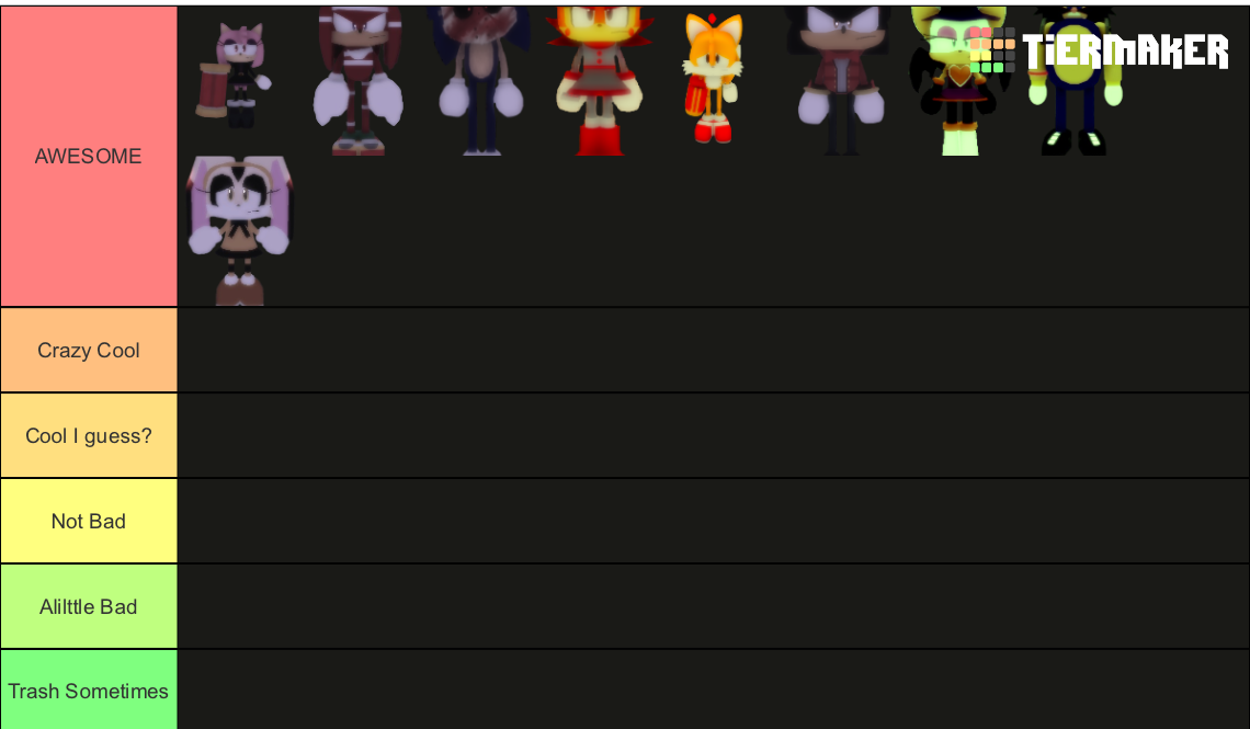 Sonic EXE The Disaster 1 1 Tier List Community Rankings TierMaker