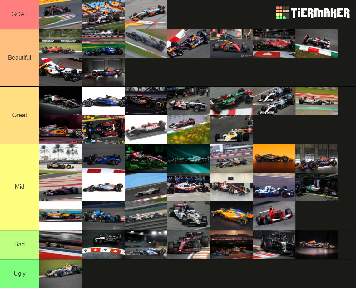 F One Off Liveries All Time Tier List Community Rankings Tiermaker