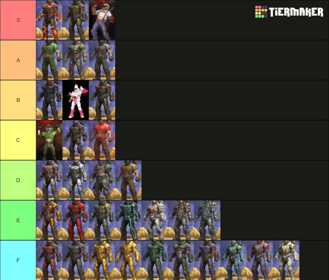 All Skins In Doom Eternal Tier List Community Rankings TierMaker