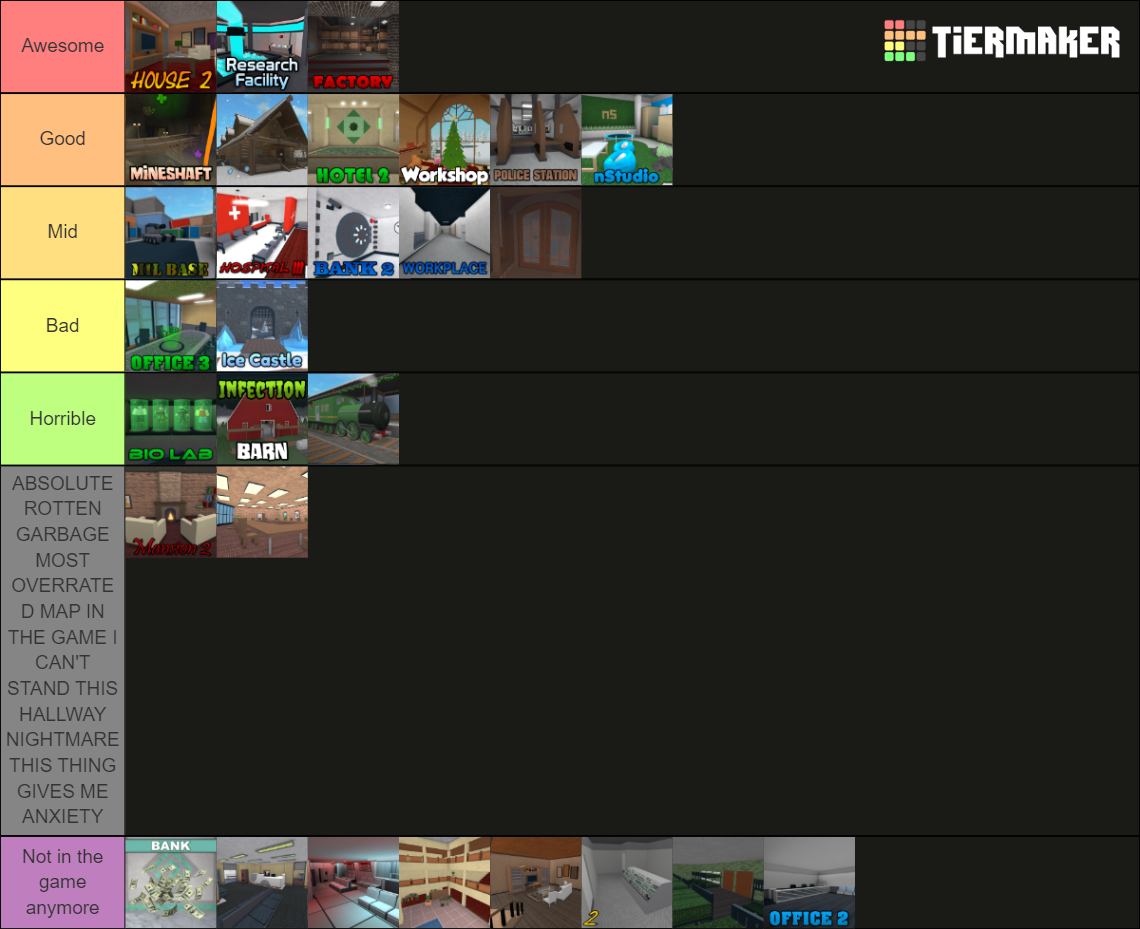 Mm Map All Maps Tier List Community Rankings Tiermaker