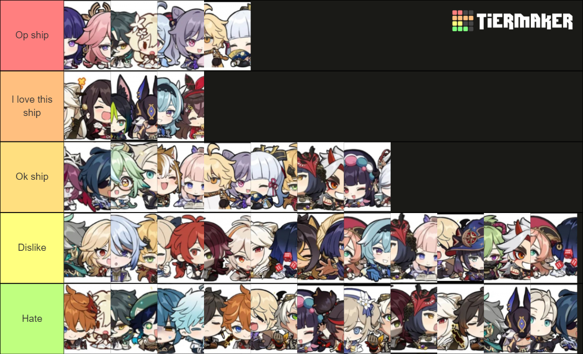 Genshin Impact Ships Tier List Community Rankings Tiermaker