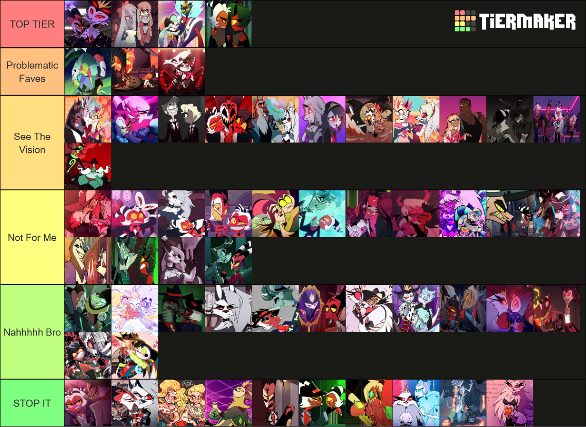 Ranking Helluva Boss Ships Tier List Community Rankings Tiermaker