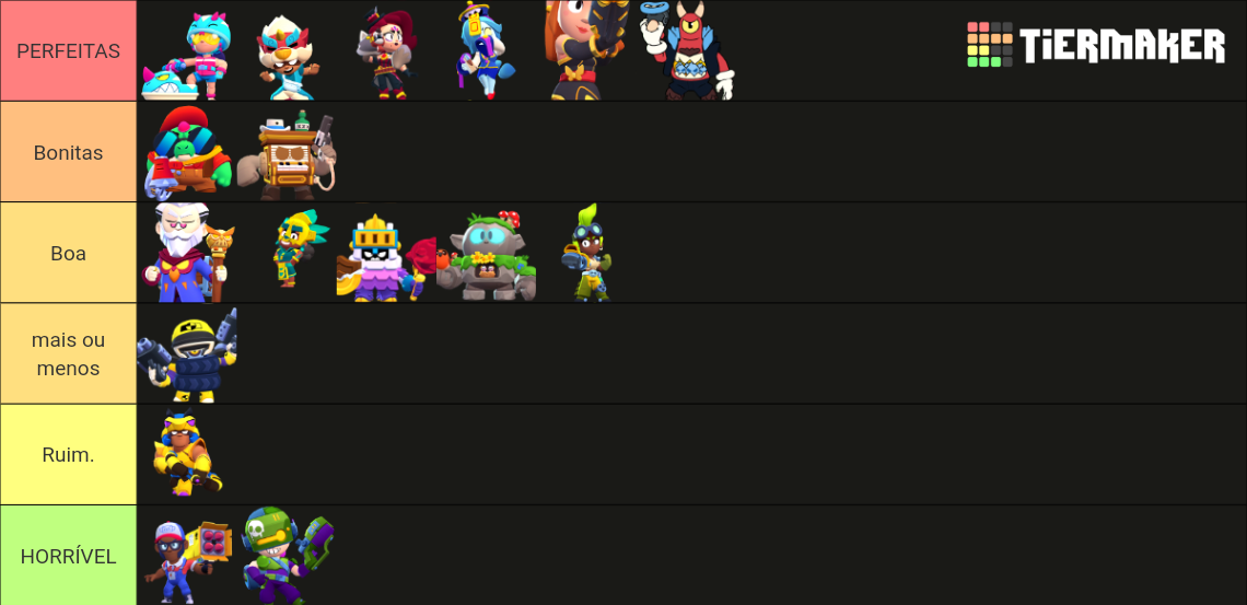 All Power League Skins From Brawl Stars By XIMU Tier List Community