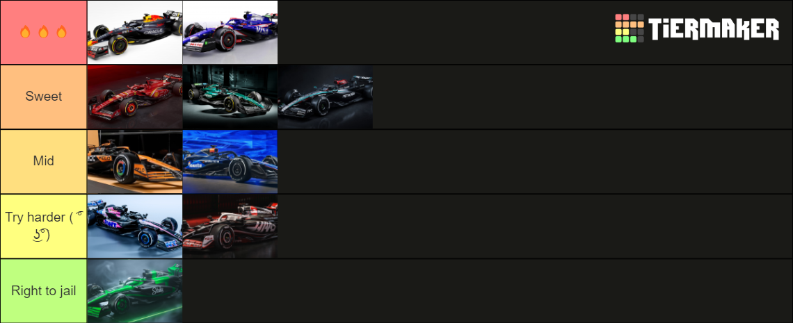 F Liveries Tier List Community Rankings Tiermaker