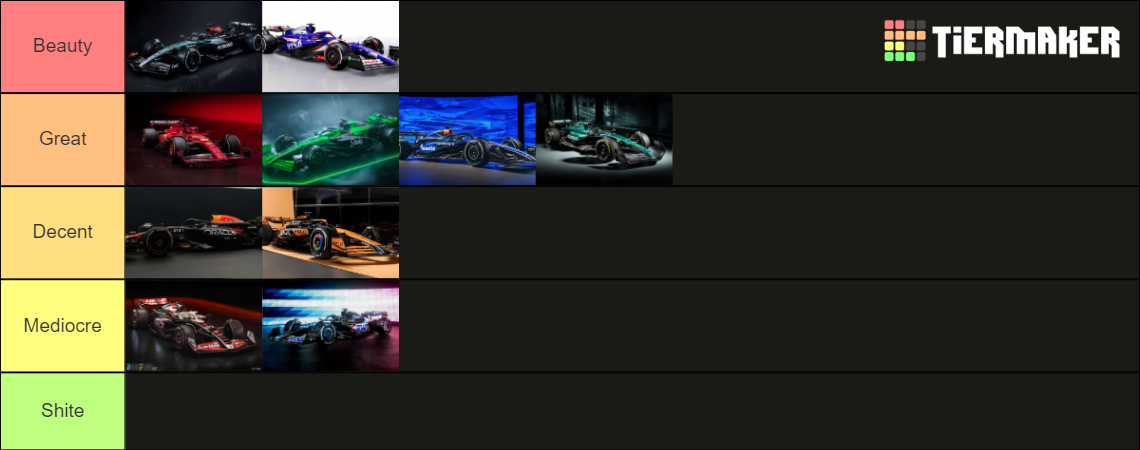 F Car Liveries Tier List Community Rankings Tiermaker