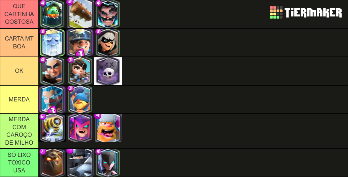 Clash Royale Cartas Lendarias Tier List Community Rankings Tiermaker