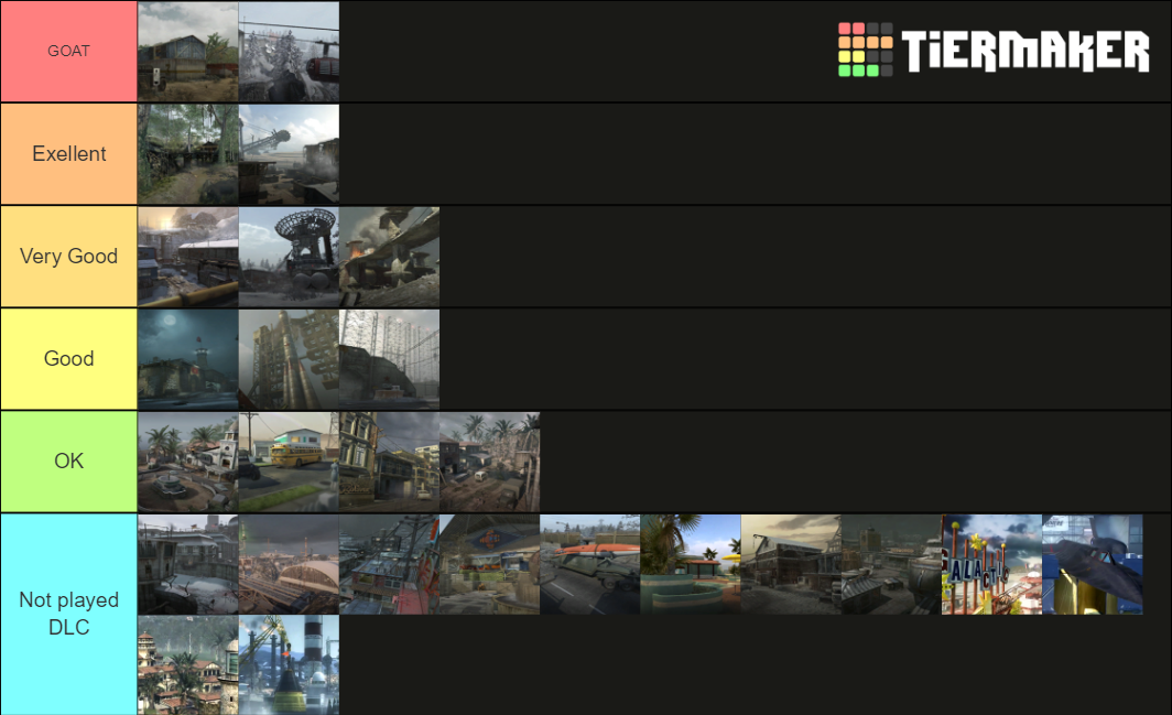 Call Of Duty Black Ops Multiplayer Maps Tier List Community Rankings