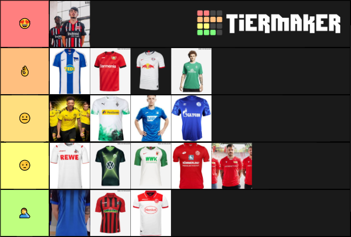 Bundesliga Kits 2019 20 Tier List Community Rankings TierMaker