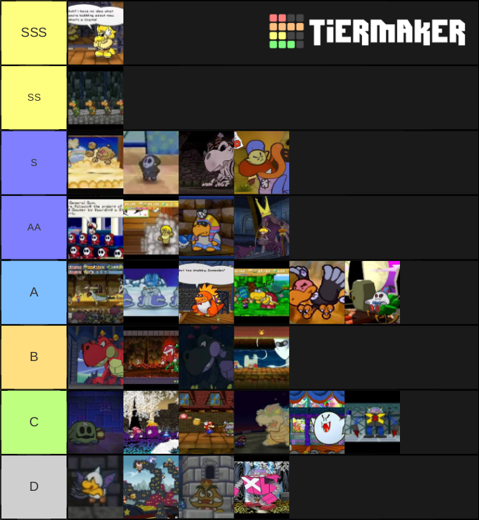 Classic Paper Mario Bosses Tier List Community Rankings TierMaker