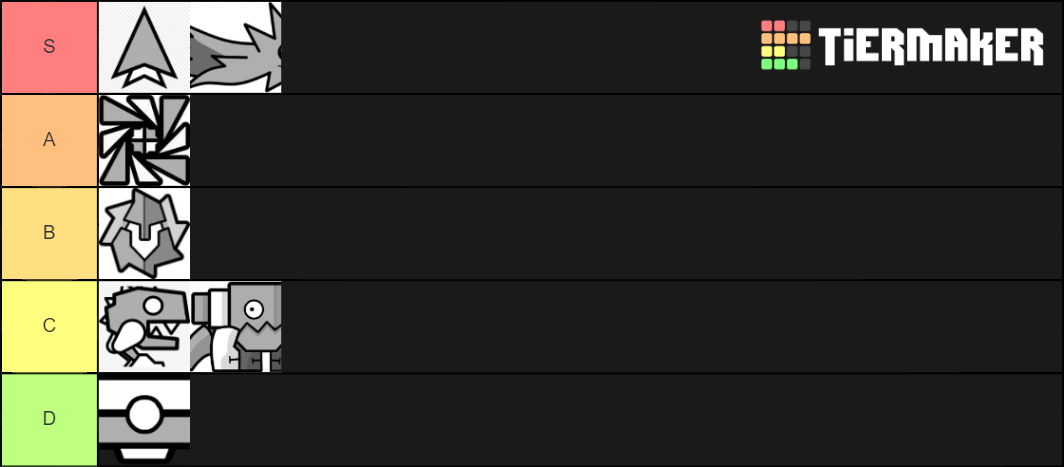 Geometry Dash Game Modes Tier List Community Rankings TierMaker