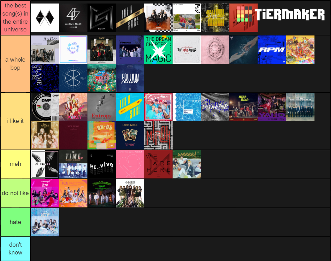 Kpop 2019 Group Comebacks All Tier List Community Rankings TierMaker