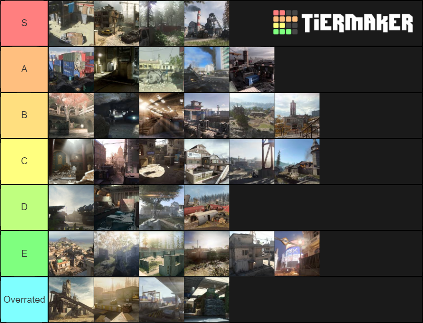 Modern Warfare Maps Tier List Community Rankings Tiermaker