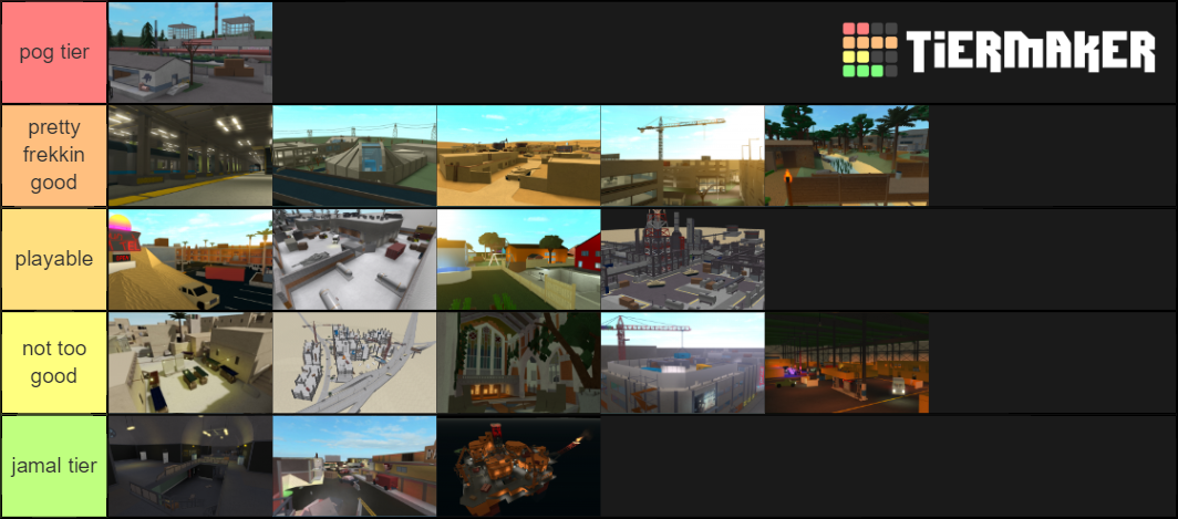 Phantom Forces Maps Tier List Community Rankings Tiermaker