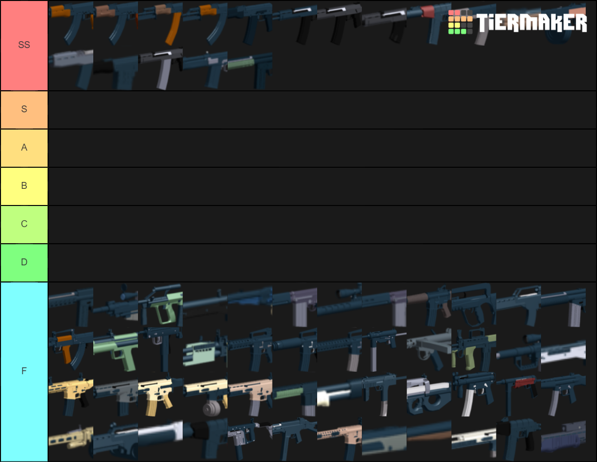 Phantom Forces Primaries Tier List Community Rankings Tiermaker