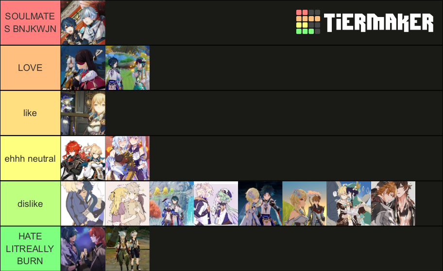 Genshin Impact Ships Tier List Community Rankings Tiermaker