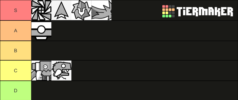 Geometry Dash Game Modes Tier List Community Rankings TierMaker