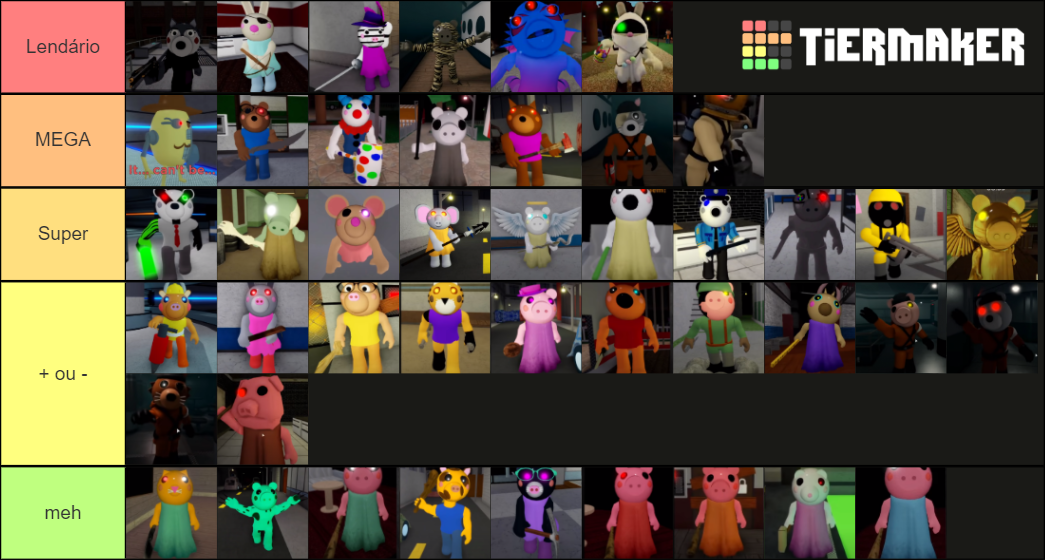 Piggy Personagens Tier List Community Rankings Tiermaker