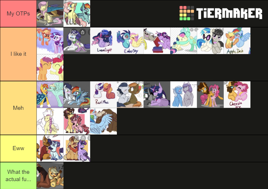 Mlp Ships Tier List Community Rankings TierMaker