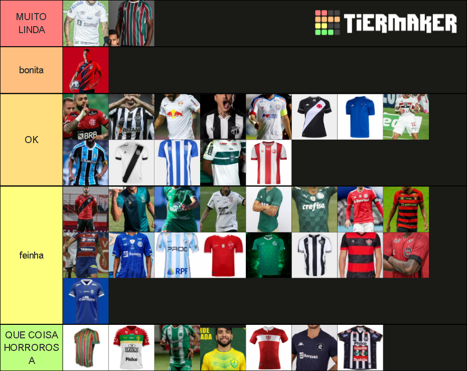 Camisas De Clubes Brasileiros Tier List Community Rankings TierMaker