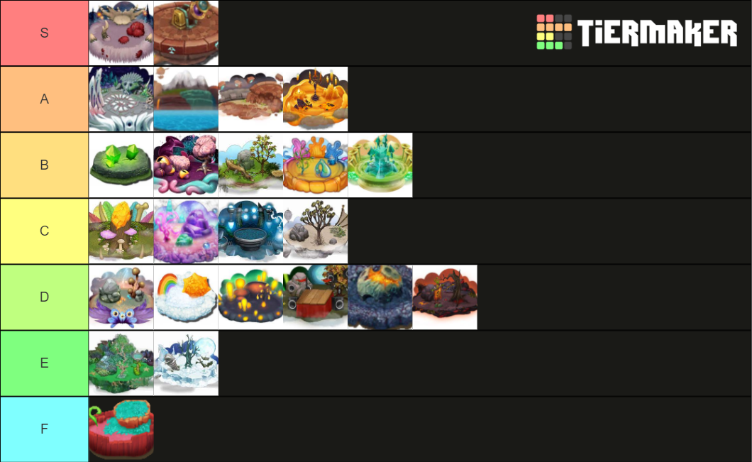 My Singing Monsters Islands Dof Tier List Community Rankings Tiermaker