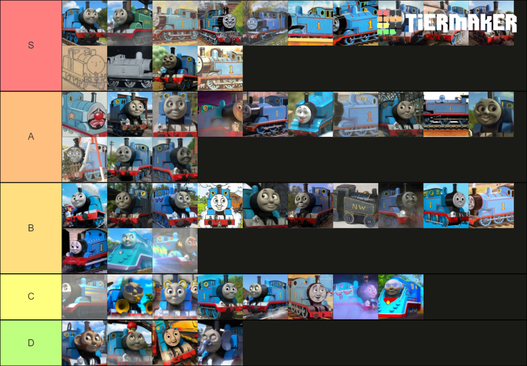 Best Interpretation Of Thomas The Tank Engine Tier List Community