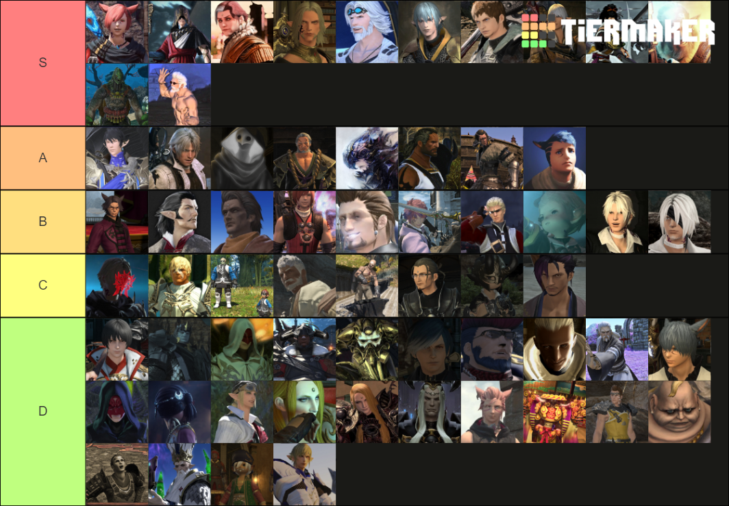 FF14 Husbandos Tier List Community Rankings TierMaker