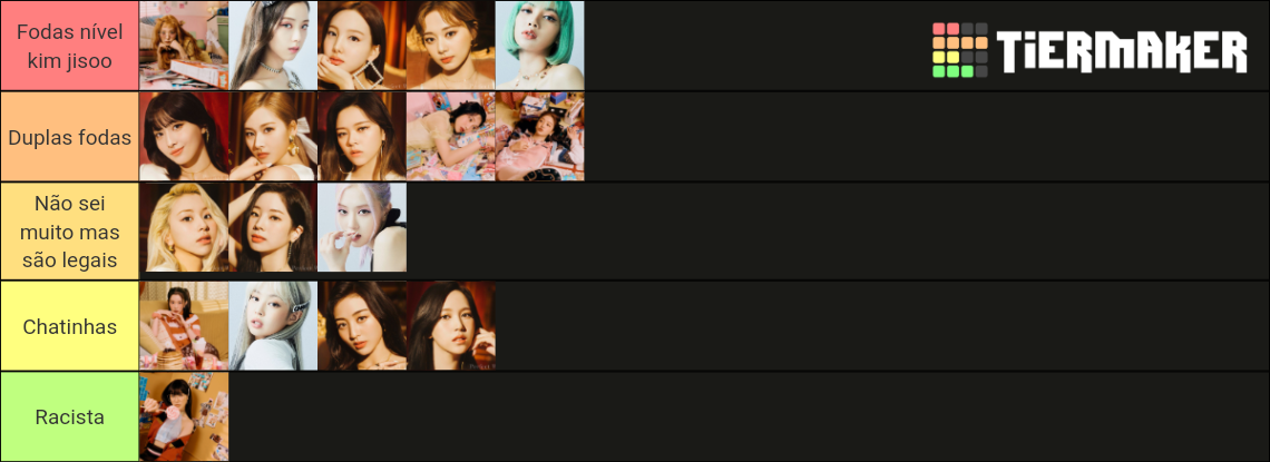 Red Velvet Blackpink Twice Tier List Community Rankings Tiermaker