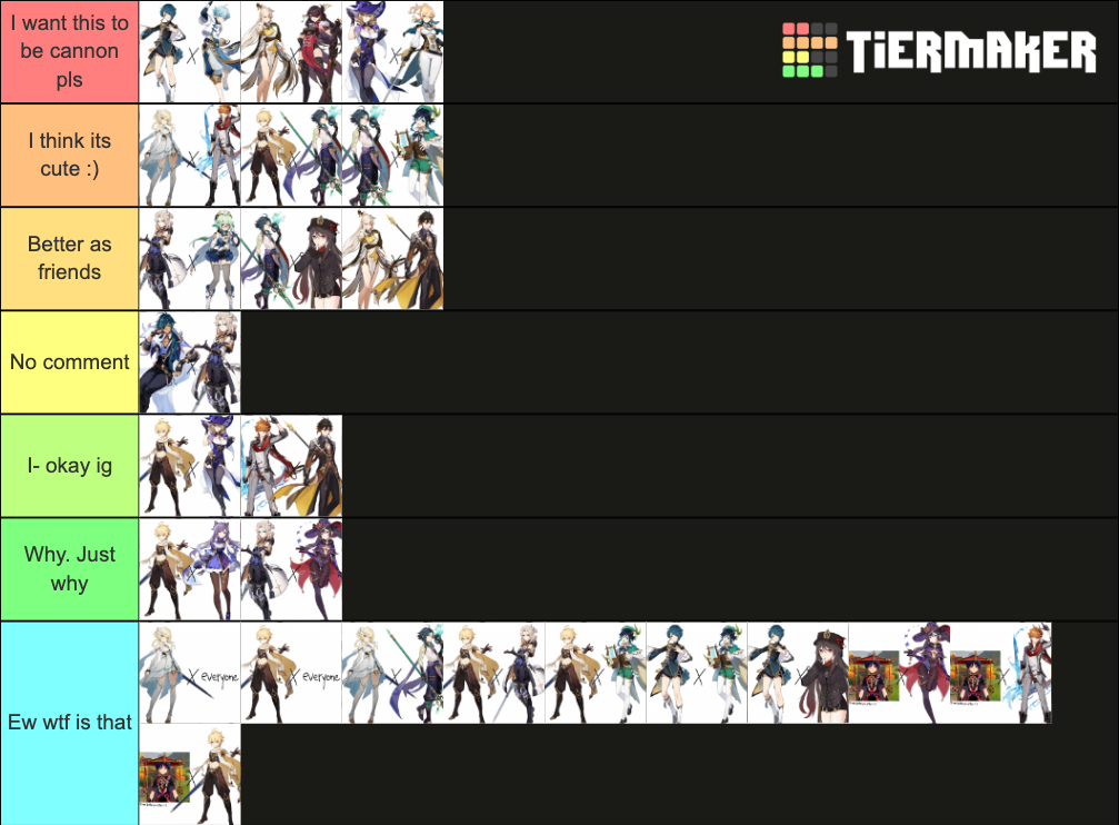 Genshin Impact Ships Tier List Community Rankings Tiermaker