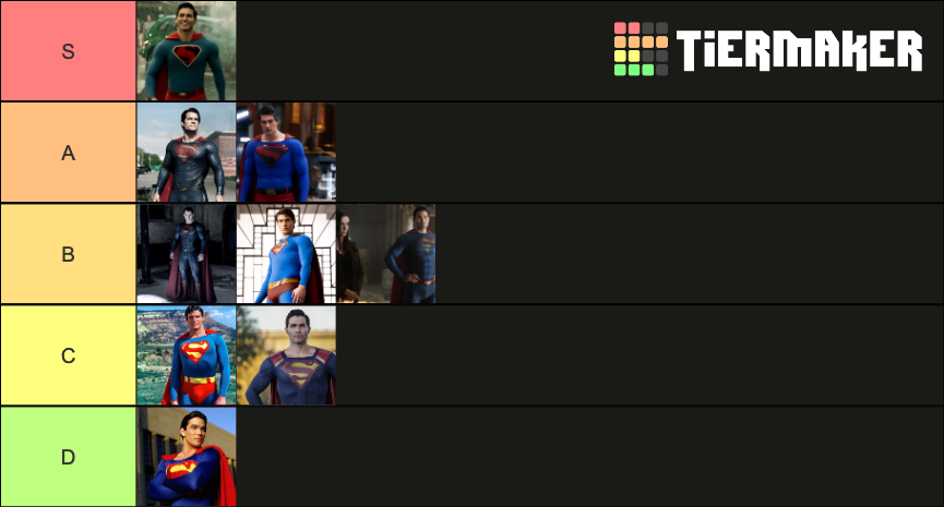 Live Action Superman Suits Tier List Community Rankings TierMaker