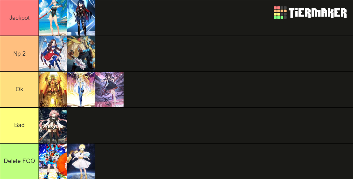 Fgo Th Anniversary Gssr Tier List Community Rankings Tiermaker