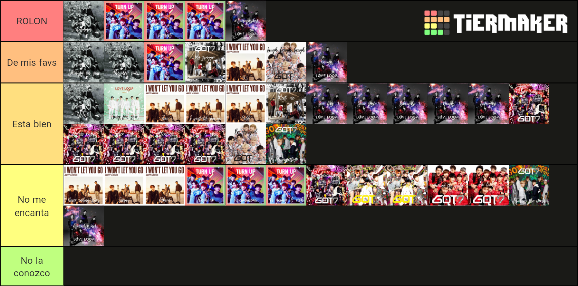 GOT7 Songs Japanese Ver Tier List Community Rankings TierMaker