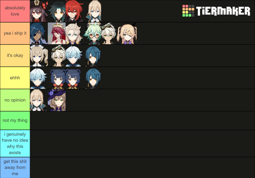 Many Genshin Impact Ships Tier List Community Rankings Tiermaker