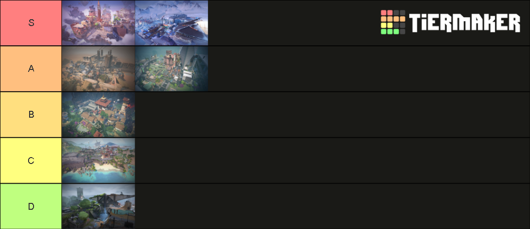 Valorant Maps Fracture Tier List Community Rankings Tiermaker