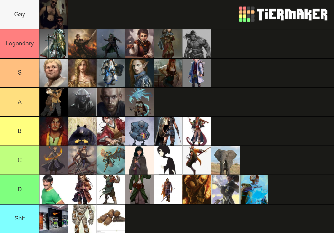 Dnd Gamw Tier List Community Rankings Tiermaker Hot Sex Picture