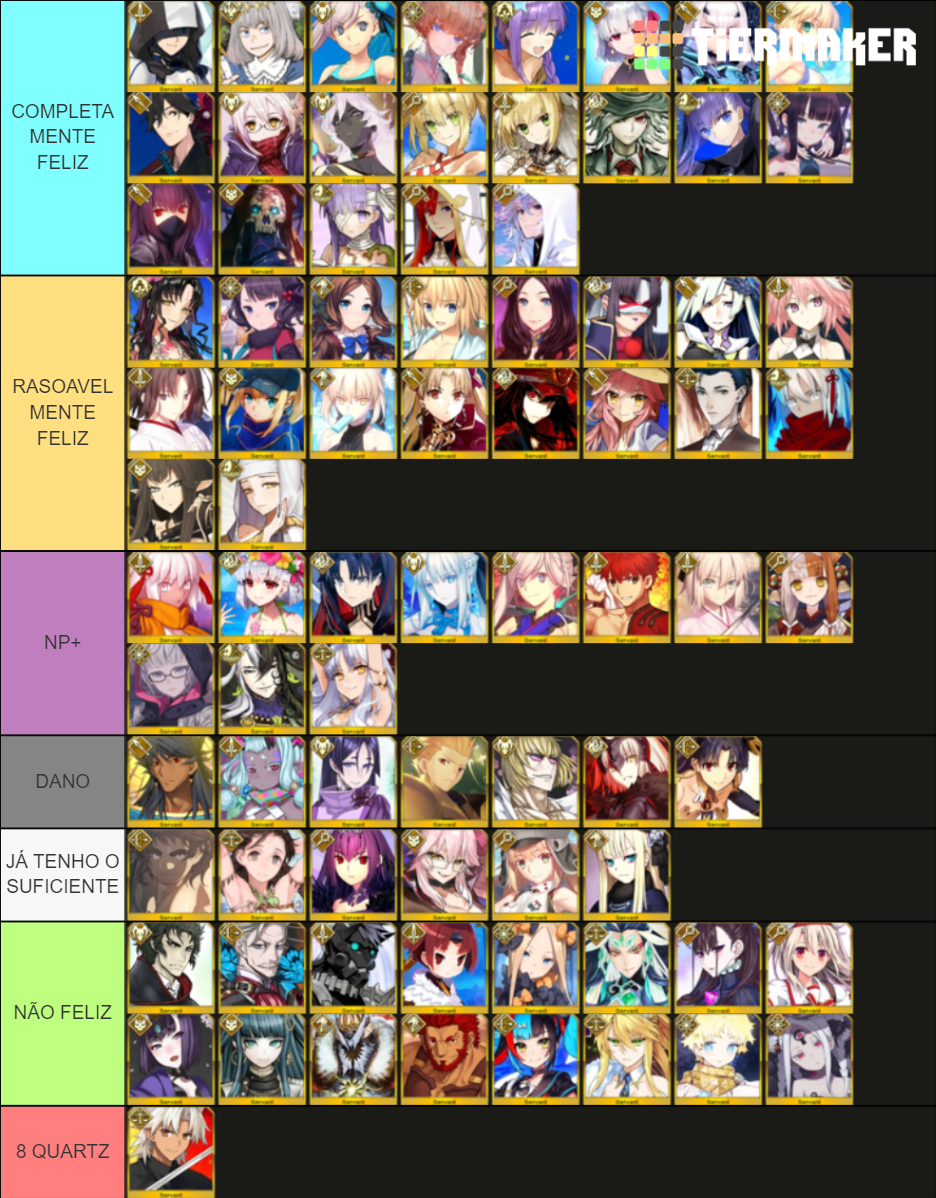 Fgo Jp Limited Ssr Servants Tier List Community