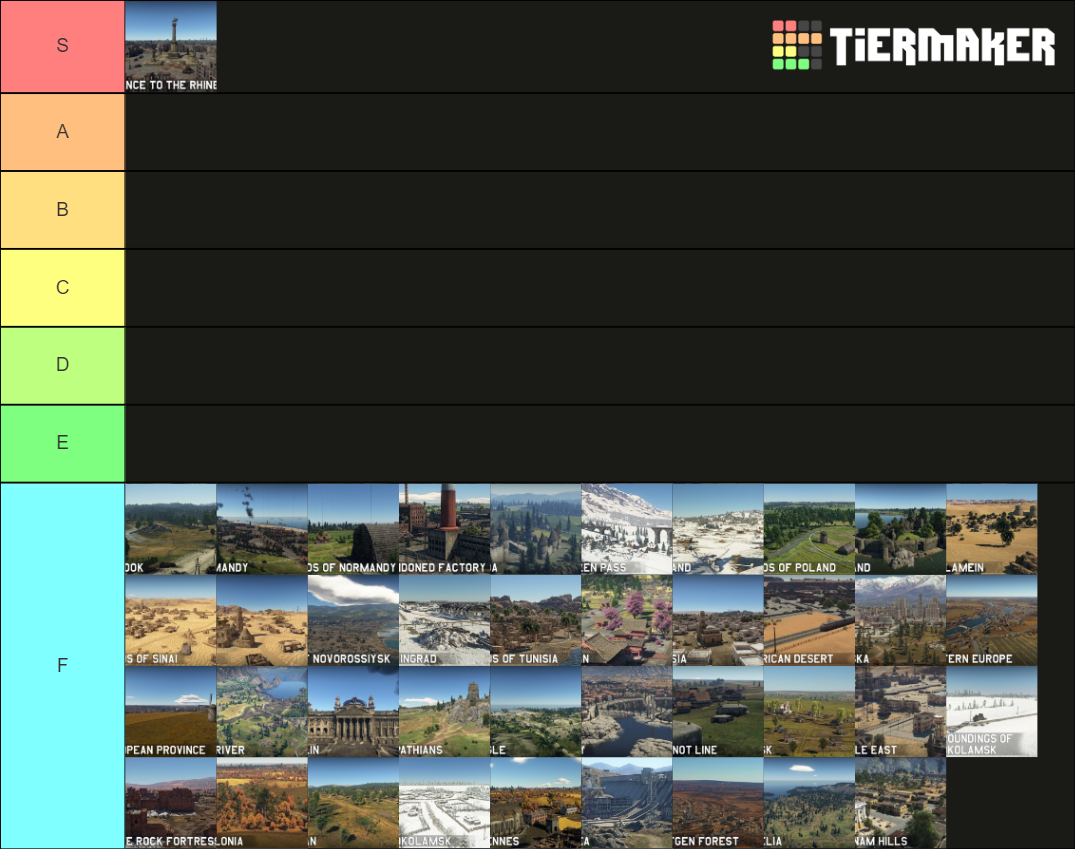 War Thunder Ground Forces Maps Tier List Community Rankings Tiermaker