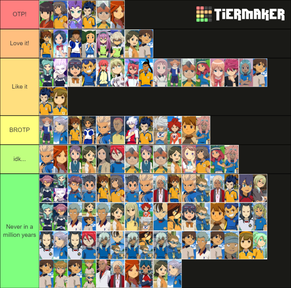 ALL Inazuma Eleven Ships Tier List Community Rankings TierMaker