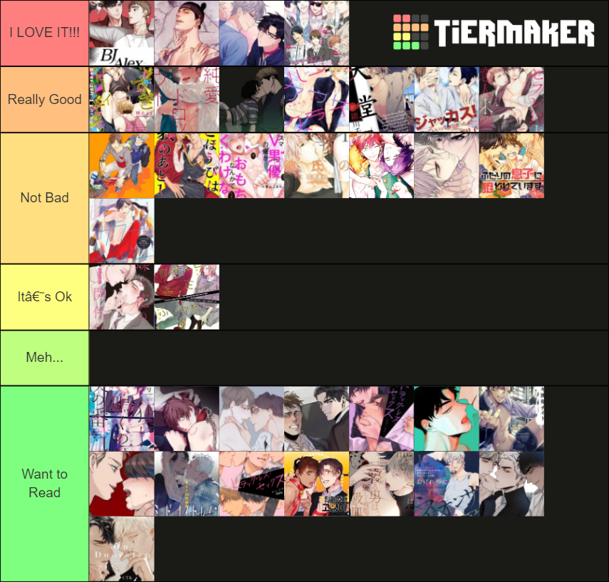 Yaoi Manga Manhwa Tierlist Tier List Community Rankings TierMaker