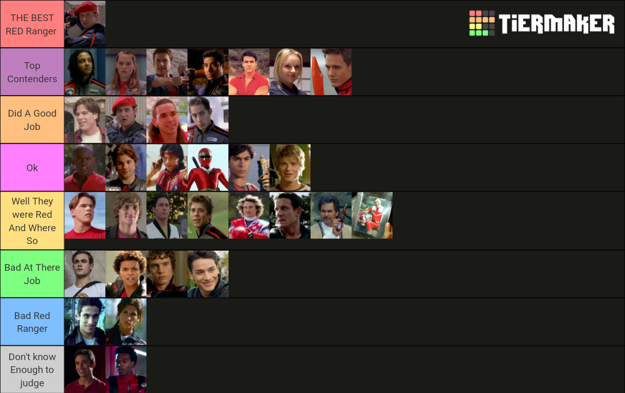 Every Red Power Ranger Ranked Tier List Community Rankings Tiermaker Sexiezpicz Web Porn