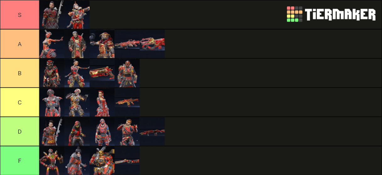 Apex Skins De Aniversario Tier List Community Rankings TierMaker