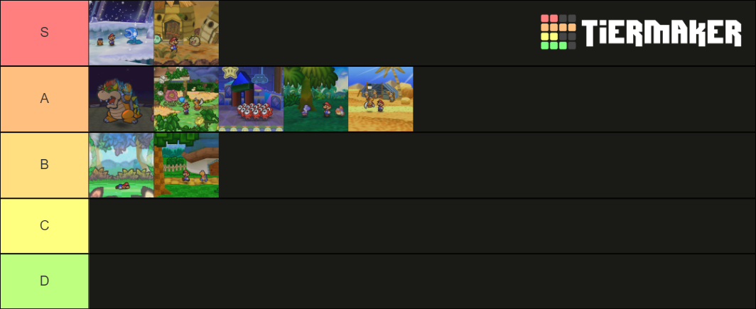 Paper Mario Chapters Tier List Community Rankings Tiermaker