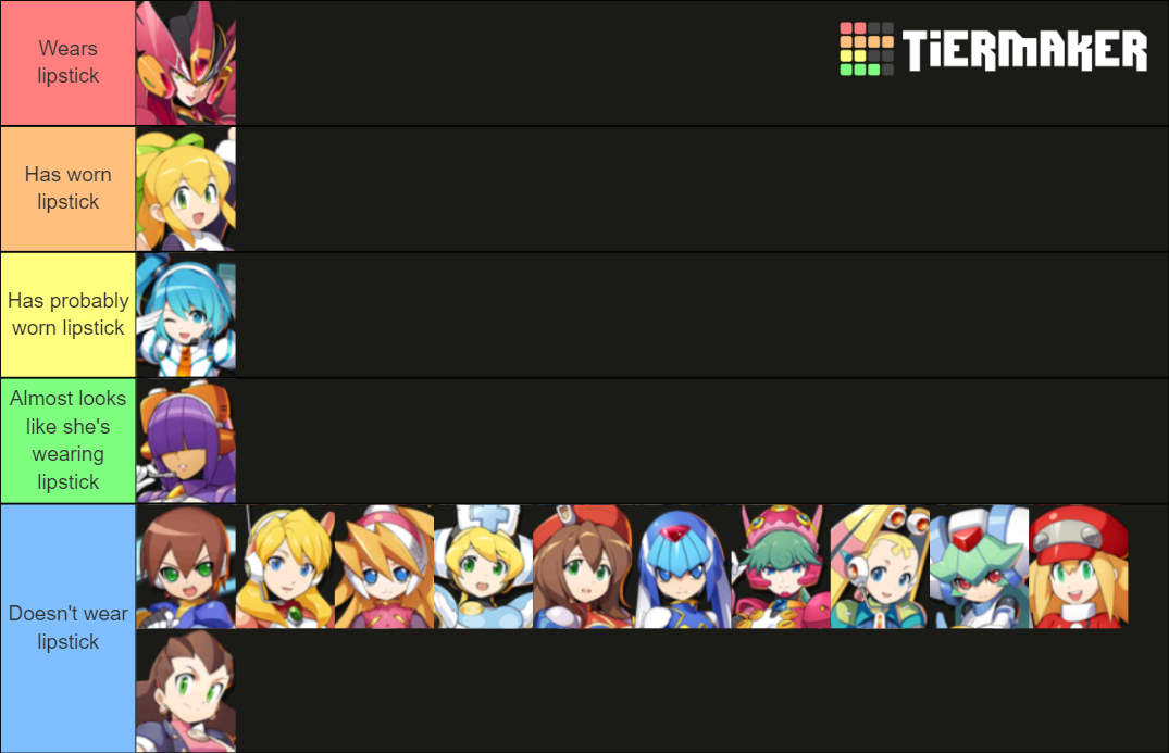 Rockman X DiVE TW Noice Tier List Community Rankings TierMaker