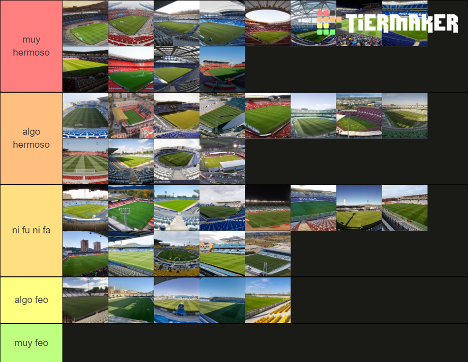 Estadios De La Liga Santander Y LaLiga Smart Bank 2020 2021 Tier List