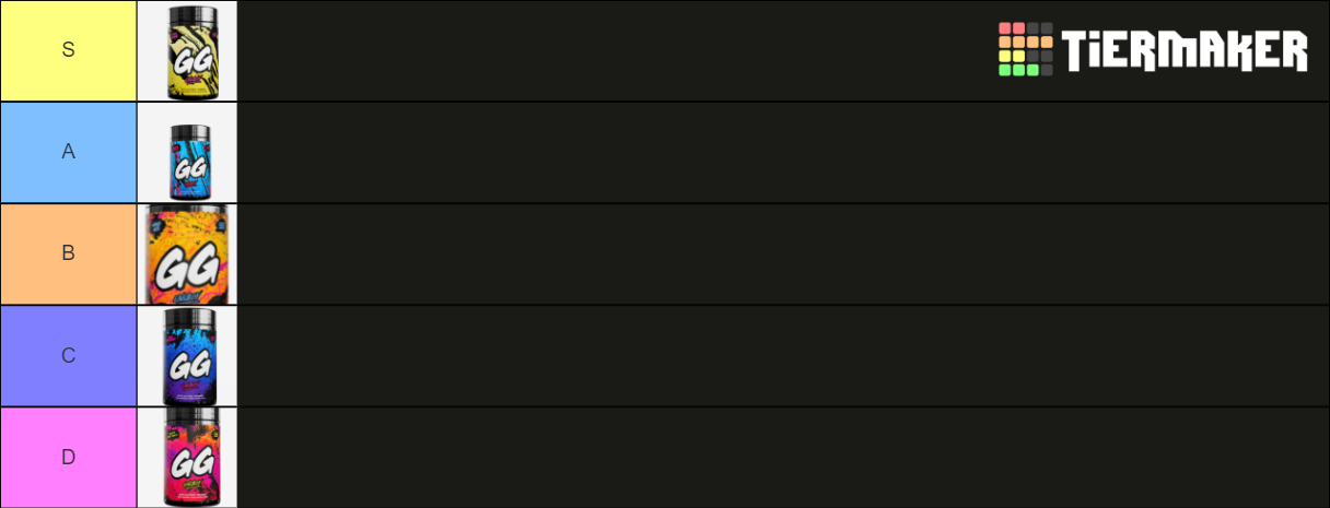 GamerSupps Flavors Tier List Community Rankings TierMaker