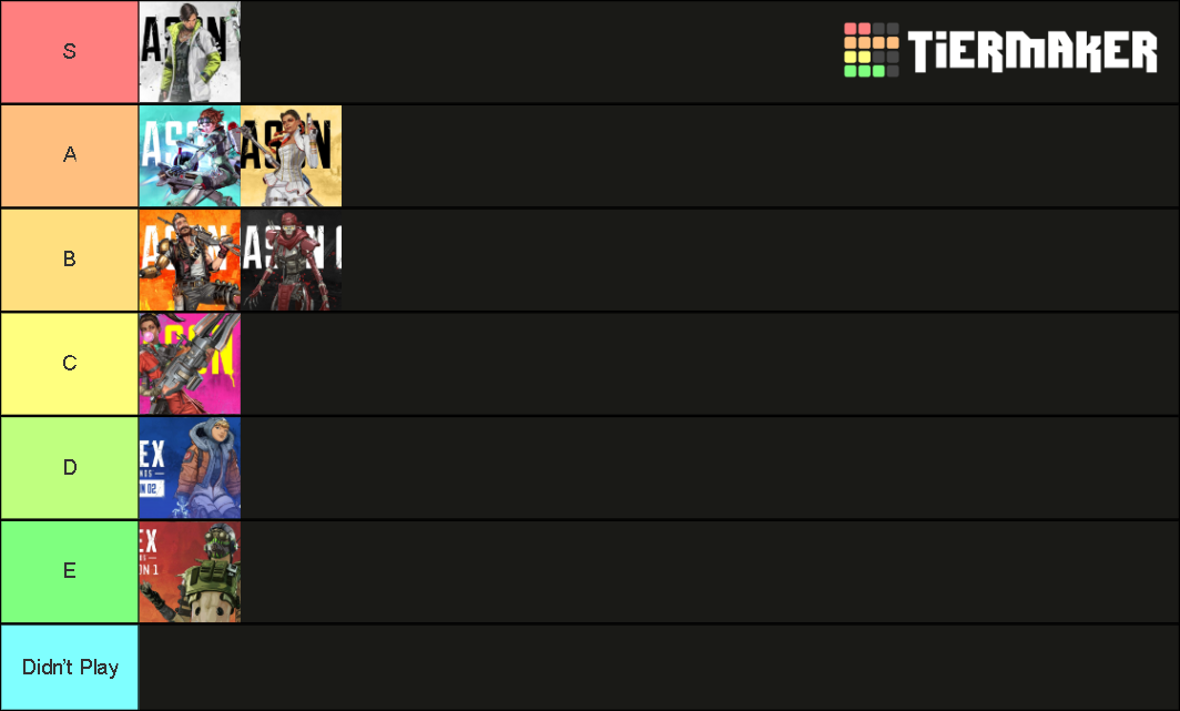 Apex Legends Seasons 1 8 Tier List Community Rankings TierMaker