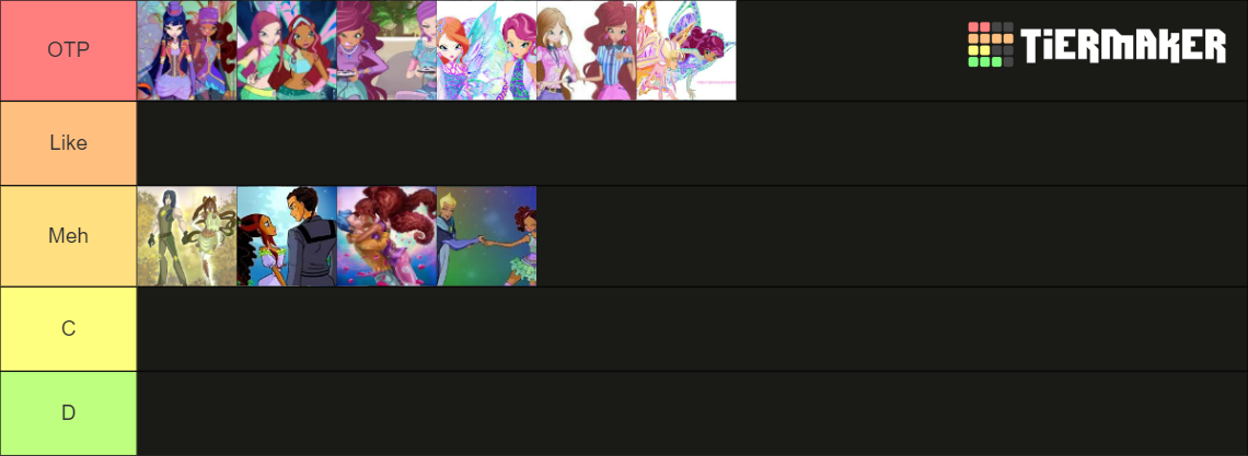 Winx Club Aisha Ships Tier List Community Rankings TierMaker