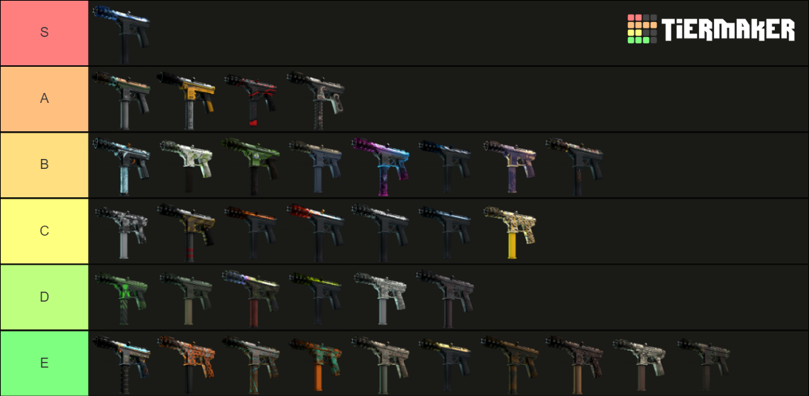 Cs Go All Tec Skins Tier List Community Rankings Tiermaker