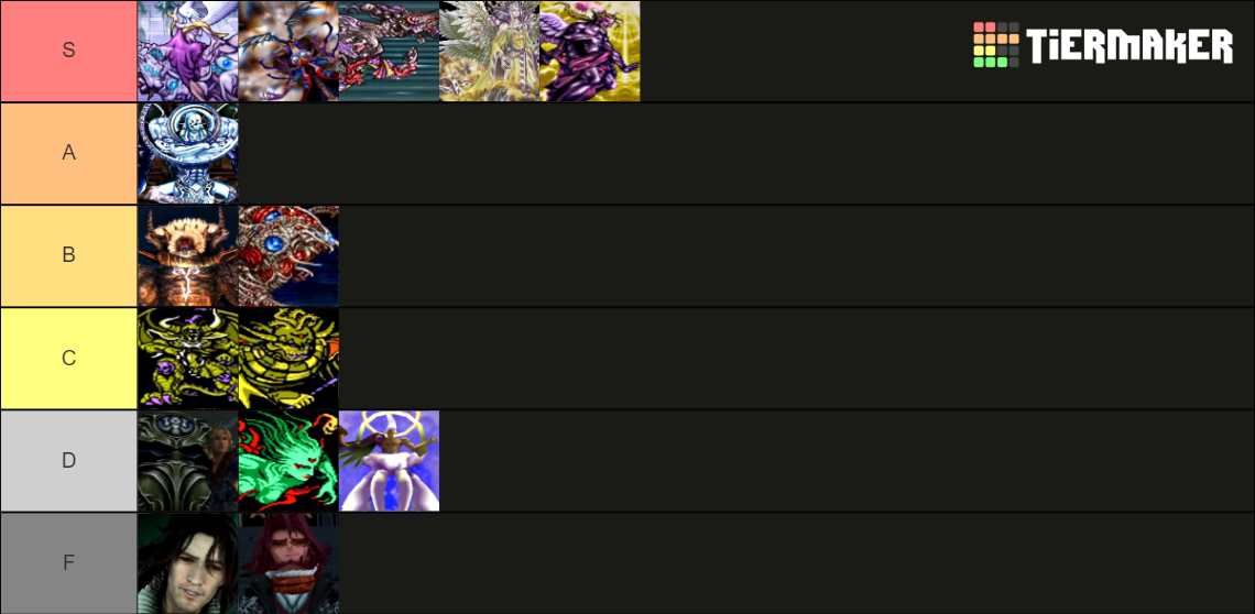 Final Fantasy Final Bosses Tier List Community Rankings TierMaker