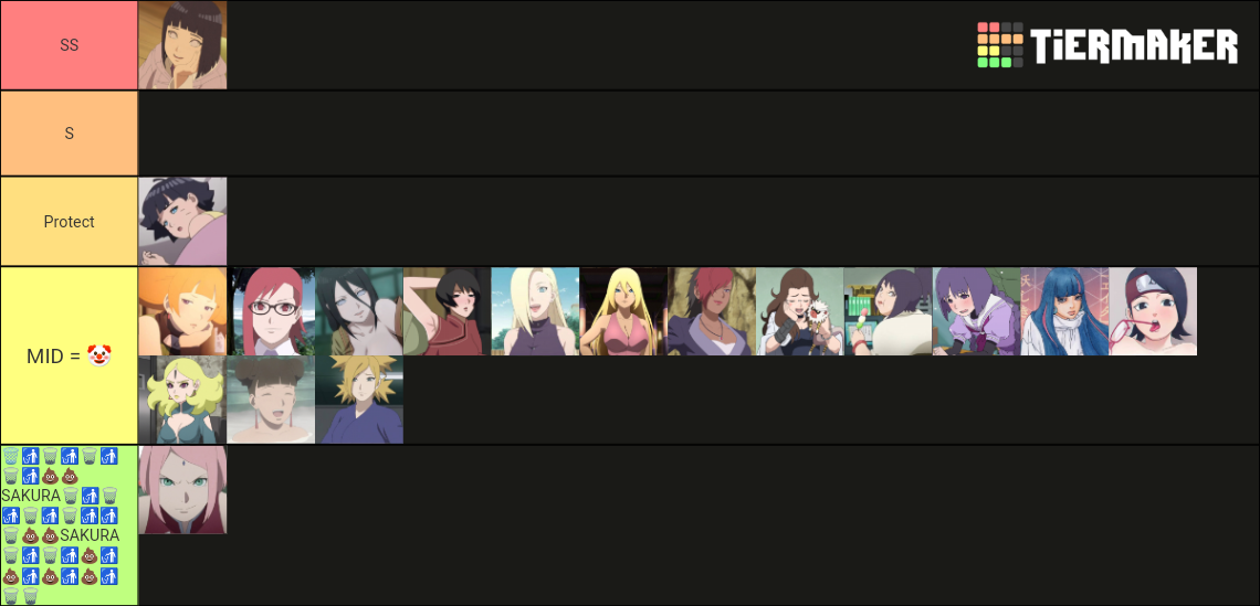 Waifus De Boruto Tier List Community Rankings TierMaker